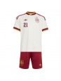 Španělsko Mikel Oyarzabal #21 Venkovní dres pro děti MS 2026 Krátký Rukáv (+ trenýrky)